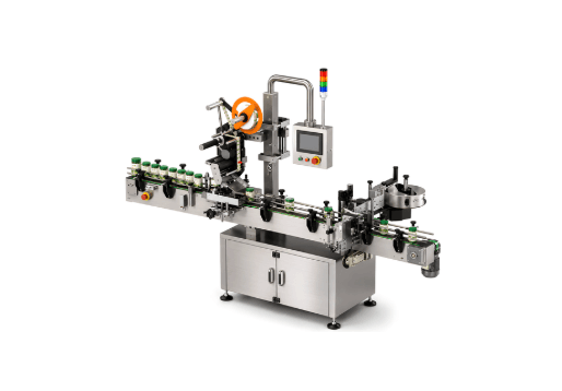 KI-ATRSL Automatic Top Side and Wrap Round Sticker Labelling Machine