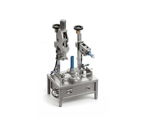 KI-STCTC (Fold + Code) Semi-Automatic Collapsible Tube Crimping Machine